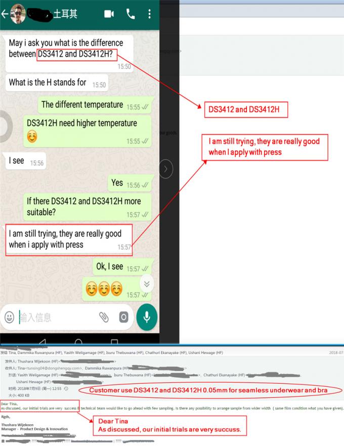 ฟิล์มกาวโพลียูรีเทนหมอกโปร่งแสงฟิล์มพลาสติก TPU สำหรับโทรศัพท์มือถือ 4