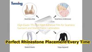 ฟิล์มกาว Rhinestone แก้ไขร้อนสำหรับการตกแต่งเสื้อผ้า